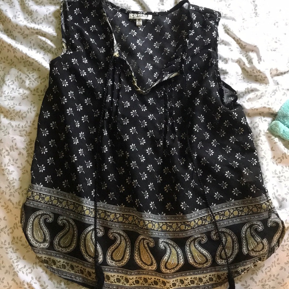 Black Thin Summer Loose Tank